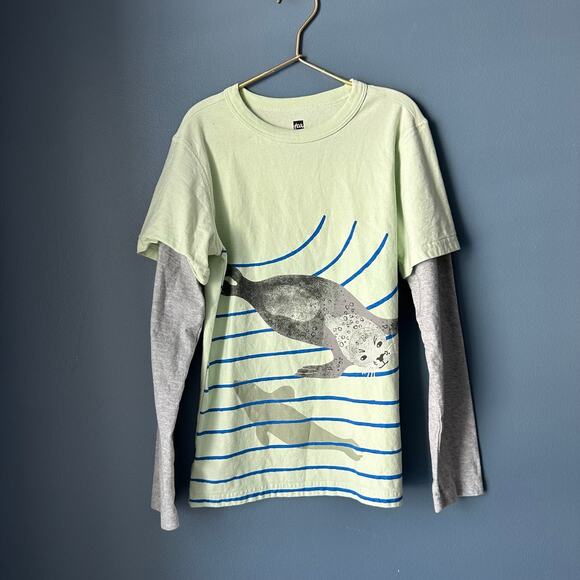 Tea collection harbor seal layered look shirt - Picture 1 of 2